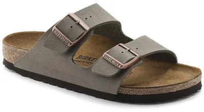 Produktbild von Birkenstock Arizona Herren-Pantoletten in Grau – weite Passform