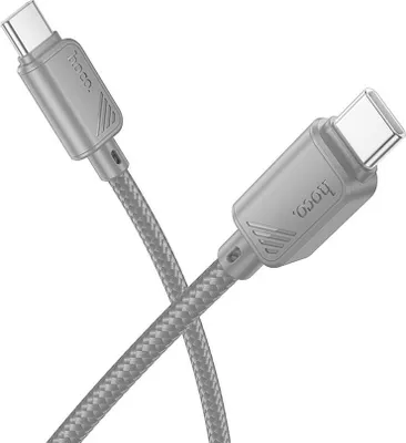 Immagine prodotto di Cavo Hoco da USB-C a USB-C, 3 A, 60 W, 1 m, X113 grigio