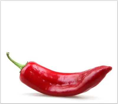 Produktbild von Spritzschutz Herdabdeckplatte Schneidebrett aus Glas Eine Chilischote 1-Teilig (60x52cm)