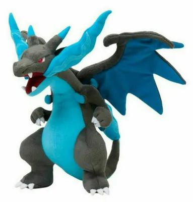 Produktbild von Pokemon Mega Glurak X Kuscheltier - 28 cm Plüschtier