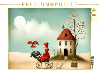 Produktbild von CALVENDO Puzzle Henriettas Fahrradausflug | 2000 Teile Lege-Größe 90x67cm Foto-Puzzle für glückliche Stunden