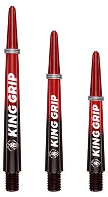 Produktbild von KOTO King Grip Colors Red Black - Dart Shafts