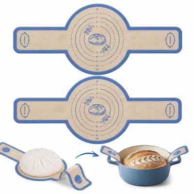 Produktbild von 2 Stück Silikon-Backmatten für Brot
