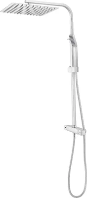 Image de Système de douche,thermostatique, réglable en hauteur, argent
