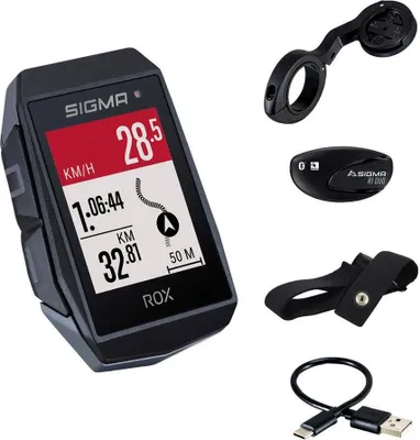 Produktbild von Sigma Rox 11.1 Evo Hr Kit Fahrradcomputer Refurbished Schwarz Schwarz One Size