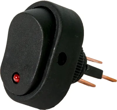 Image de Interrupteur à bascule ovale LED rouge pour véhicules