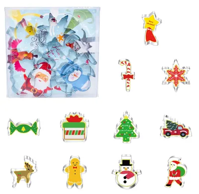 Produktbild von 11-teiliges Ausstechformen-Set, Weihnachtsausstechformen-Set