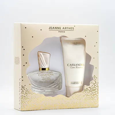 Zdjęcie produktu dla Zestaw upominkowy Jeanne Arthes Cassandra Rose Blanche - różowy dżem, czarna porzeczka i cytryna, 2 szt