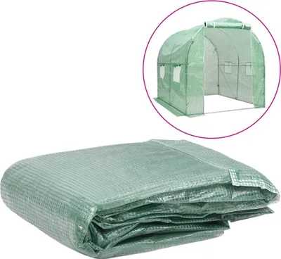 Obrázek produktu pro Náhradní plachta na skleník (4 m²) 200 x 200 x 200 cm zelená