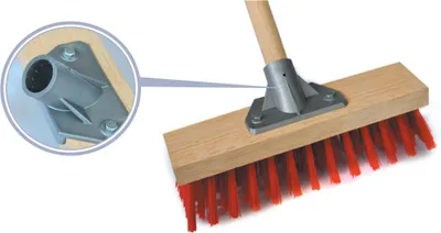 Image de Balai cantonnier 31 cm PVC rouge MERCIER - 840