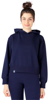 Produktbild von Bellivalini Kapuzenpullover kurz Damen Sportanzug Oberteil Jogging Pullover BLV208 (Dunkelblau, XXL)