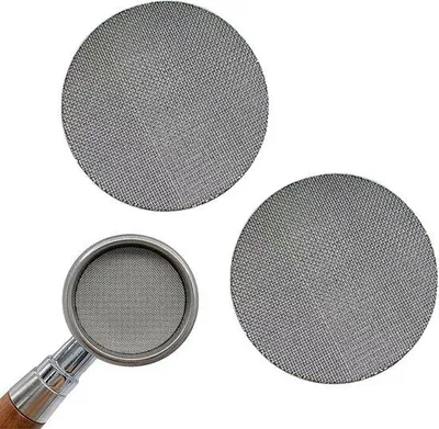 Produktbild von Kaffeefilter mit 54 mm Koffeegröße, Espressofilter mit 1 mm und 1,7 mm Dicke für Filterhalter, Kaffeefilter aus Edelstahl, Accessoires für Kaffeeautomaten (grau, 53,5 mm)