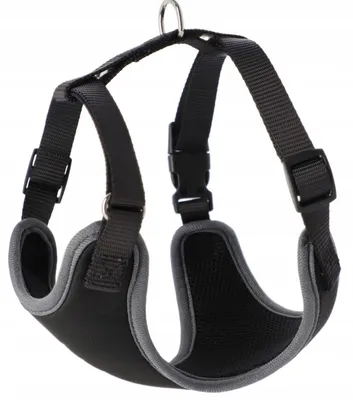 Image de Harnais pour chien Dingo Bezuciskowe, taille XS, réglable, noir