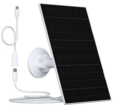 7 W Solarmodul für Eufy-Kameras, IP66, USB-C, 360°-Halterung