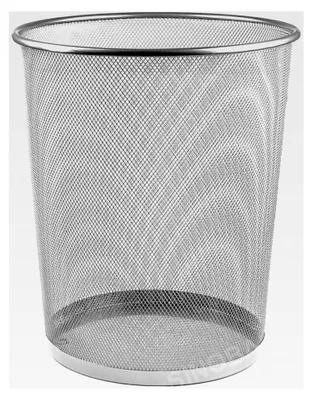 Produktbild von Papierkorb aus Drahtmetall, Höhe 34 cm, 18 L (Silber)