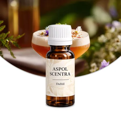 Produktbild von Aspol Scentra Cocktail UFIGREEN Duftöl für Kerzen und Diffusoren 10 ml, KI-generiertes Bild