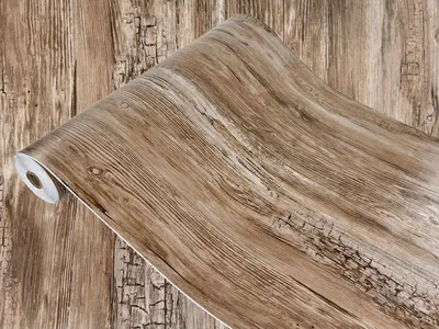 Produktbild von Klebefolie Möbel 90x25 cm - Rustikales Holz - Möbelfolie selbstklebend in Holzoptik - Folie für Möbel zur Renovierung von Türen, Schränken und Regalen - Möbelfolie dekorativ und pflegeleicht