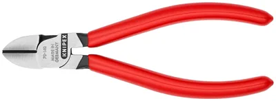 Obrázek produktu pro Knipex 70 01 140, Diagonální kleště, Chrom Vanadová ocel, Plast, Červená, 140 mm, 126 g