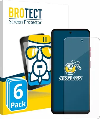 Produktbild von 6x BROTECT Schutzglas für Motorola Moto G57 Power Schutzfolie Panzer Folie Glas Display Schutz klar