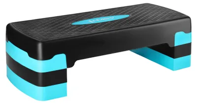 Zdjęcie produktu dla Stepper aerobowy AS002 czarny/miętowy, regulowana wysokość