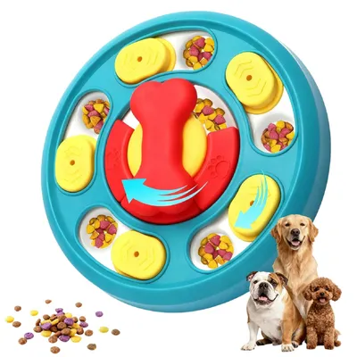 Produktbild von Hundespielzeug Intelligenz, Intelligenzspielzeug fuer Hunde, IQ-Training, waschbar, Intelligenzspielzeug fuer Hunde, waschbares Hundeleckerli Spielzeug, Hundespielzeug fuer Welpen und Katzen (Gelb)