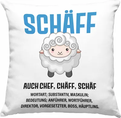 Produktbild von Trendation - Chef Deko-Kissen mit Füllung 40x40 Geschenke Lustig  Deko-Kissen mit Füllung 40x40 Abschied Spruch Geschenkidee (Grün)