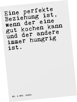 Produktbild von Mr. & Mrs. Panda Postkarte Eine perfekte Beziehung ist,... - Weiß - Geschenk, Ehe, einzelkarte, Ehefrau, Frau, Freundin, Fotokarte, Sprüche, Ansichtskarte, Postkarten