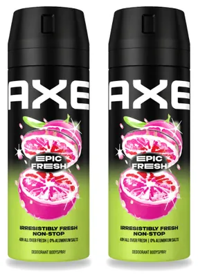 Obrázok produktu pre 2 x Deodorant vo spreji Axe Epic Fresh, 150 ml - výhodná balenka - 2 kusy