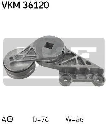 Produktbild von SKF Spannrolle für Keilrippenriemen für Renault Laguna Safrane Volvo 850 960 C70 S70 V70
