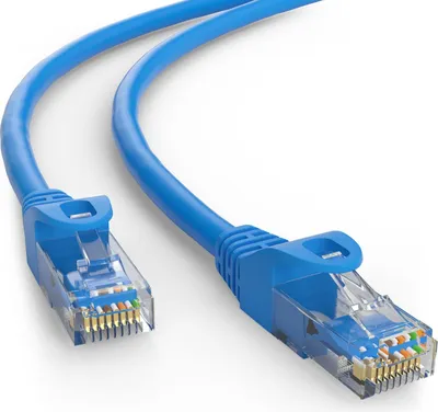 Produktbild von CAT 5e Patchkabel, U/UTP, blau Kupferkaschierter Aluminiumleiter (CCA)