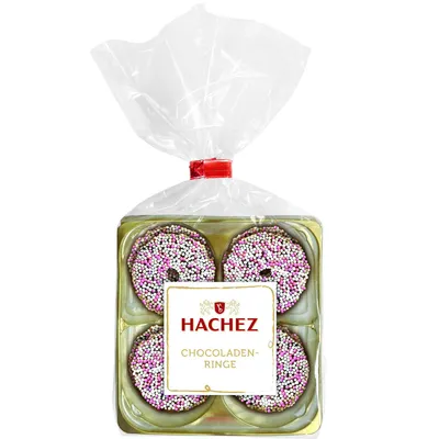 Obrázek produktu pro Hachez kroužky z mléčné čokolády s nonparely 100g