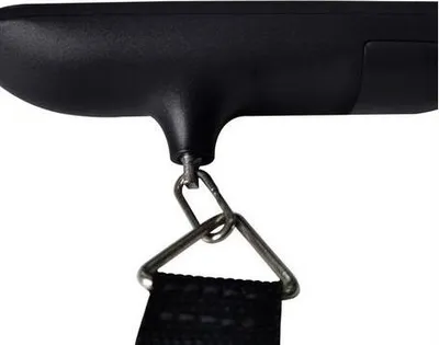 Produktbild von Digitale Gepäckwaage, tragbare Mini-Gepäckwaage für Zuhause und Reisen, 50 kg, schwarze Handgepäckwaage, Reiseaccessoire