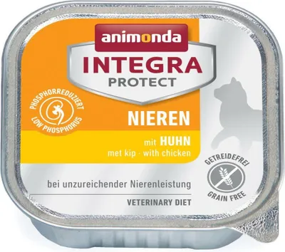 Produktbild von animonda Integra Protect Nieren Adult mit Huhn, Senior, Huhn, 100 g, Getreidefrei