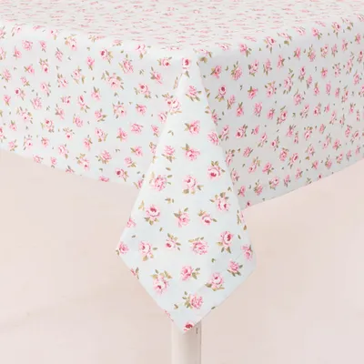 Produktbild von Tischdecke Classic Little Rose hellblau rosa div. Größen SCHÖNER LEBEN. Größe 130x200cm