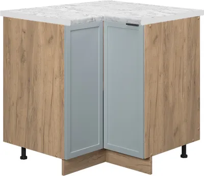 Image de Meuble d'angle Vicco Fame-Line Bleu clair-gris 80.5cm , PT Marbre, Model 50795