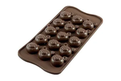 Produktbild von Silikomart Schokoform Schweinchen