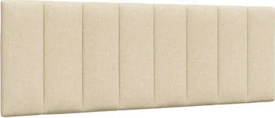 Image de Coussin de tête de lit "Hanko" Crème 120 cm Tissu