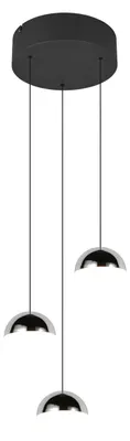 Produktbild von Reality Leuchten Pendelleuchte LED SANTA DH 25x150 cm silber