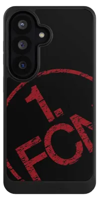 Produktbild von NIVOCASE Hülle für Samsung Galaxy S26  Handyhülle NIVOcore Case Schwarz 1. FCN Fanartikel Textur
