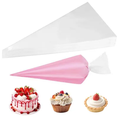 Image de Sacs de décoration jetables, format grand, 100 pièces, 50x26 cm, pour la pâtisserie et la décoration