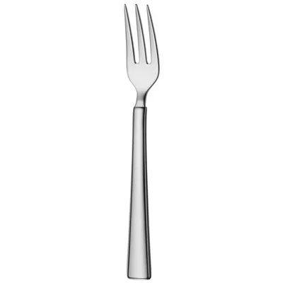 A single silver fork is shown against a white background.