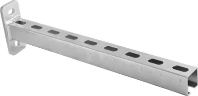 Zdjęcie produktu dla 2 sztuki - Profil wspornika szyny 38/40 1000mm ocynkowany: 38/40 x 1000mm Rozmiar: 38/40 x 1000mm