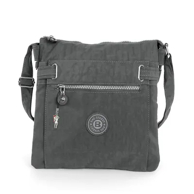 Image de Bag Street Sac à main pour femme Sac en nylon gris 26x9x27 OTJ207K