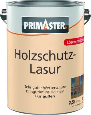 Produktbild von Primaster Holzschutz-Lasur 2,5 L farblos