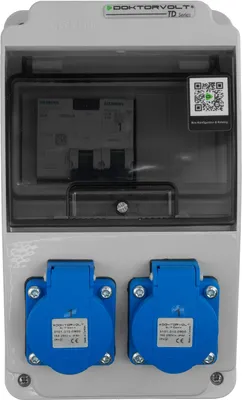 Produktbild von Baustromverteiler Wandverteiler Stromverteiler XS-S/FI 2x230V Siemens Schutz Komplett