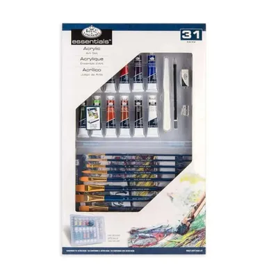 Zdjęcie produktu dla Royal & Langnickel Acrylic Colours Deluxe Art Set, (opakowanie 31 sztuk)