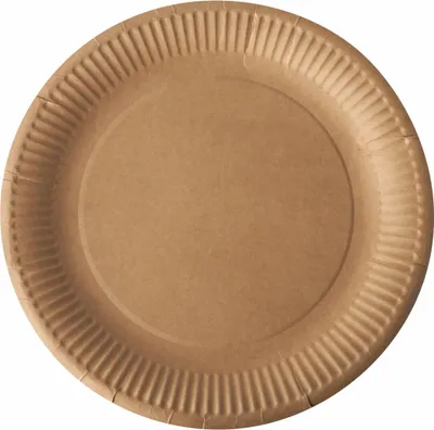 Produktbild von Papstar Pappteller rund "pure" Ø 23 cm braun, 20 x 20 Stück