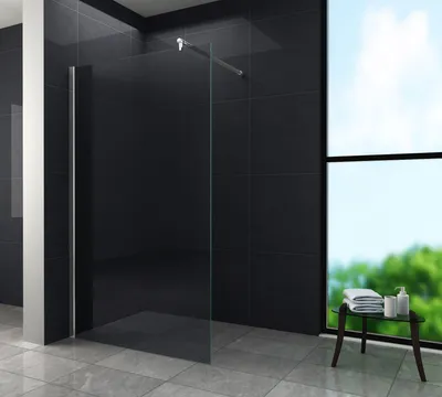 Produktbild von 10 mm Duschwand AQUOS-SMOKE 90 x 200 cm