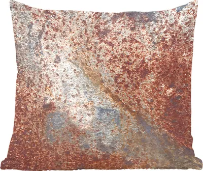 Produktbild von MuchoWow® Zierkissen Sofakissen Wohnzimmer Dekokissen 45x45 cm Blech - Eisen - Rost - Schlafpolster - Polster für das Sofa