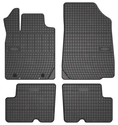 Produktbild von Gummi-Fußmatten für Dacia Duster I 2010-2013 (SUV) – 4-tlg, Schwarz, passgenau – Wielganizator SolidPRO